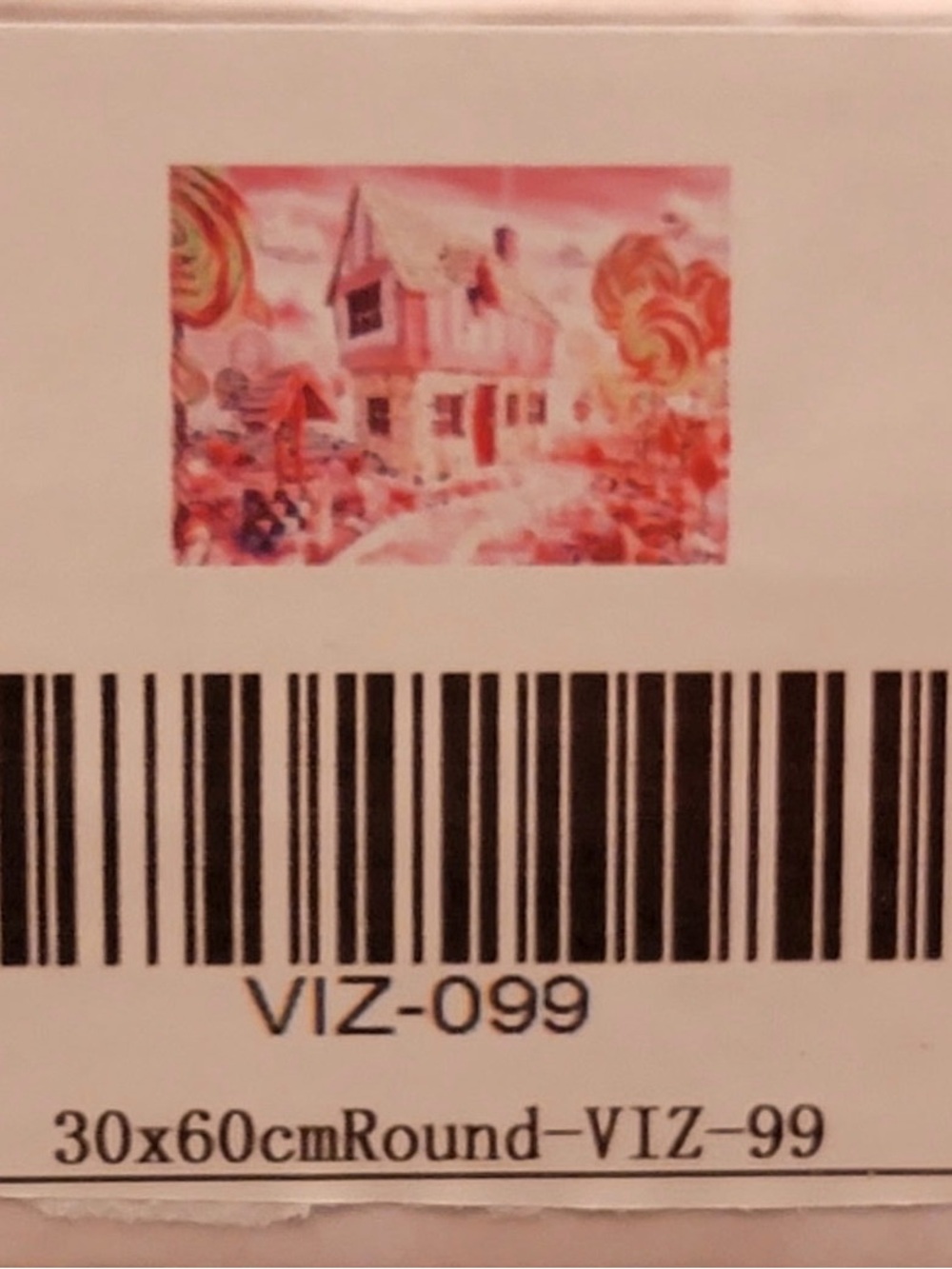 Diamond painting kit - 30x60 cm - round drills - “Candyland”